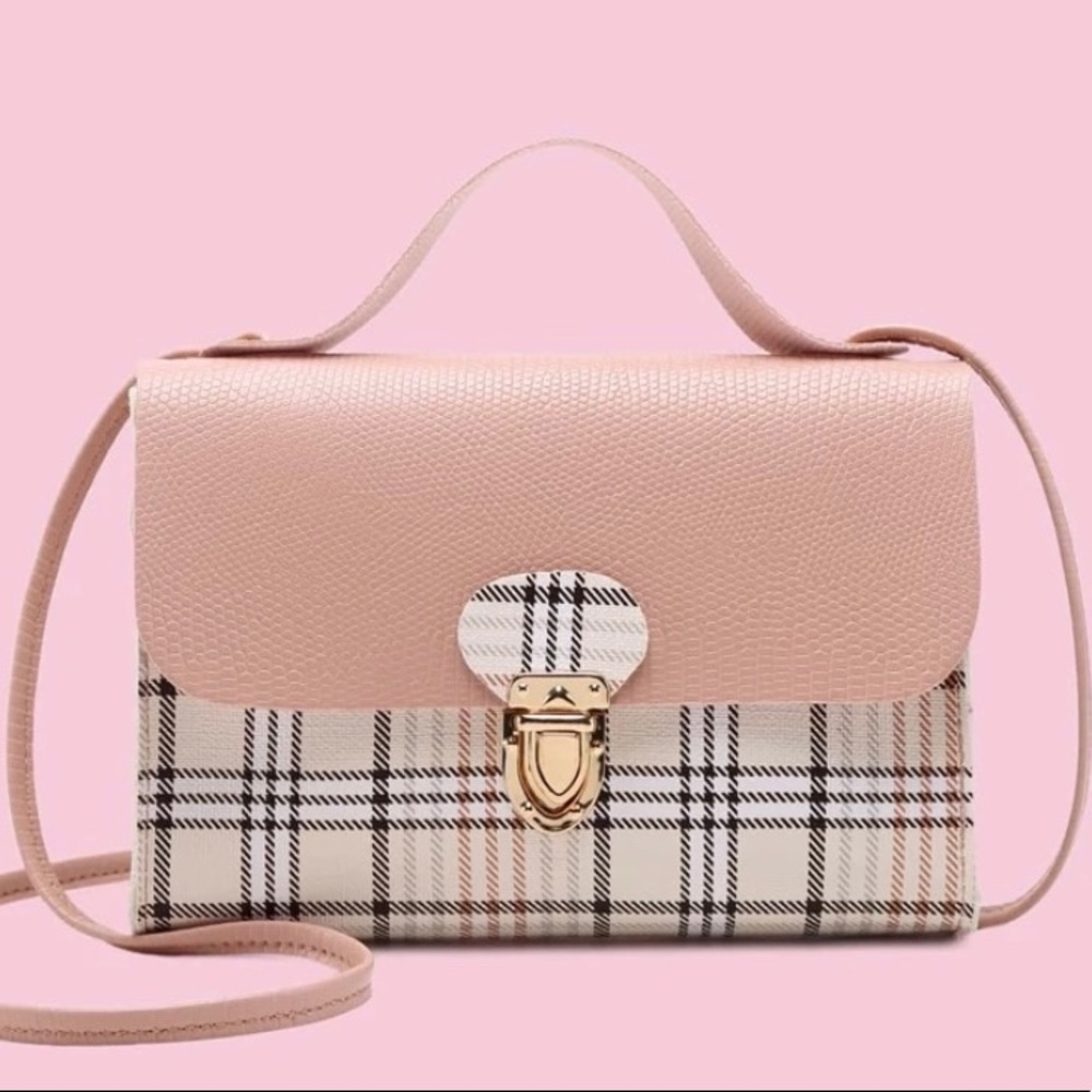 Push Lock Satchel Bag